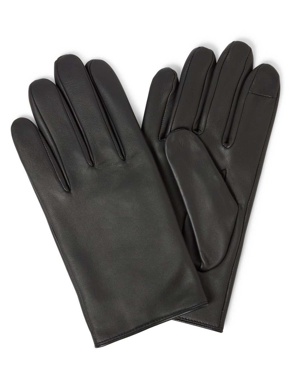 BOSS Orange Lederhandschuhe Herren schwarz, 9