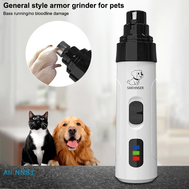 【N】Silent Groom Pro Nagelschleifer, 2025, verbesserter Silent Groomer Pro Nagel für Hunde, wiederaufladbarer USB-Lade-Haustier-Nagelschleifer Image