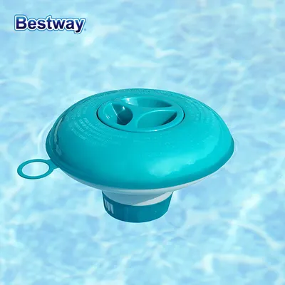 Bestway 58210 5in/12.7cm Floater, Chlorine Tablet Dispenser, Aquarium Chlorine Tablet Dispenser for Hot Tubs, Indoor and Outdoor