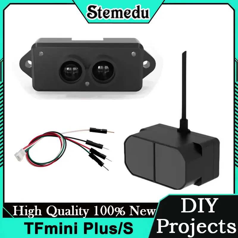 Benewake TFmini-S/Plus LiDAR-Sensor – 12 m Reichweite, UART/I2C-Schnittstelle, wasserdicht, staubdicht, für Arduino/Pixhawk/Drohnen Image