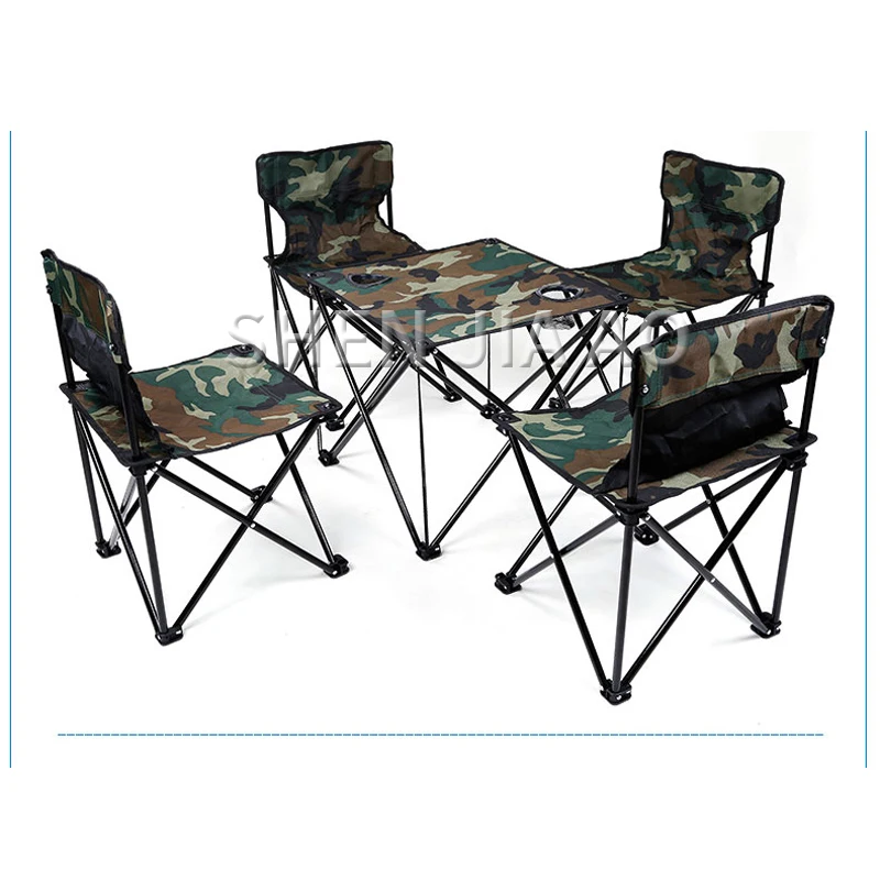 Outdoor Klapptisch Und Stuhl Set Tragbare Picknick Tisch Und Stühle 5 teile/satz Feld Klapptisch Und Stühle