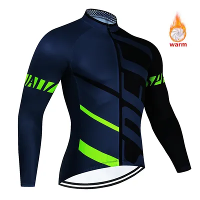 WinterCycling Jacket Men's Long Sleeve Bike Thermal Fleece Clothing Chaqueta De Ciclismo Hombre Road Bike Motorcyclist Clothing