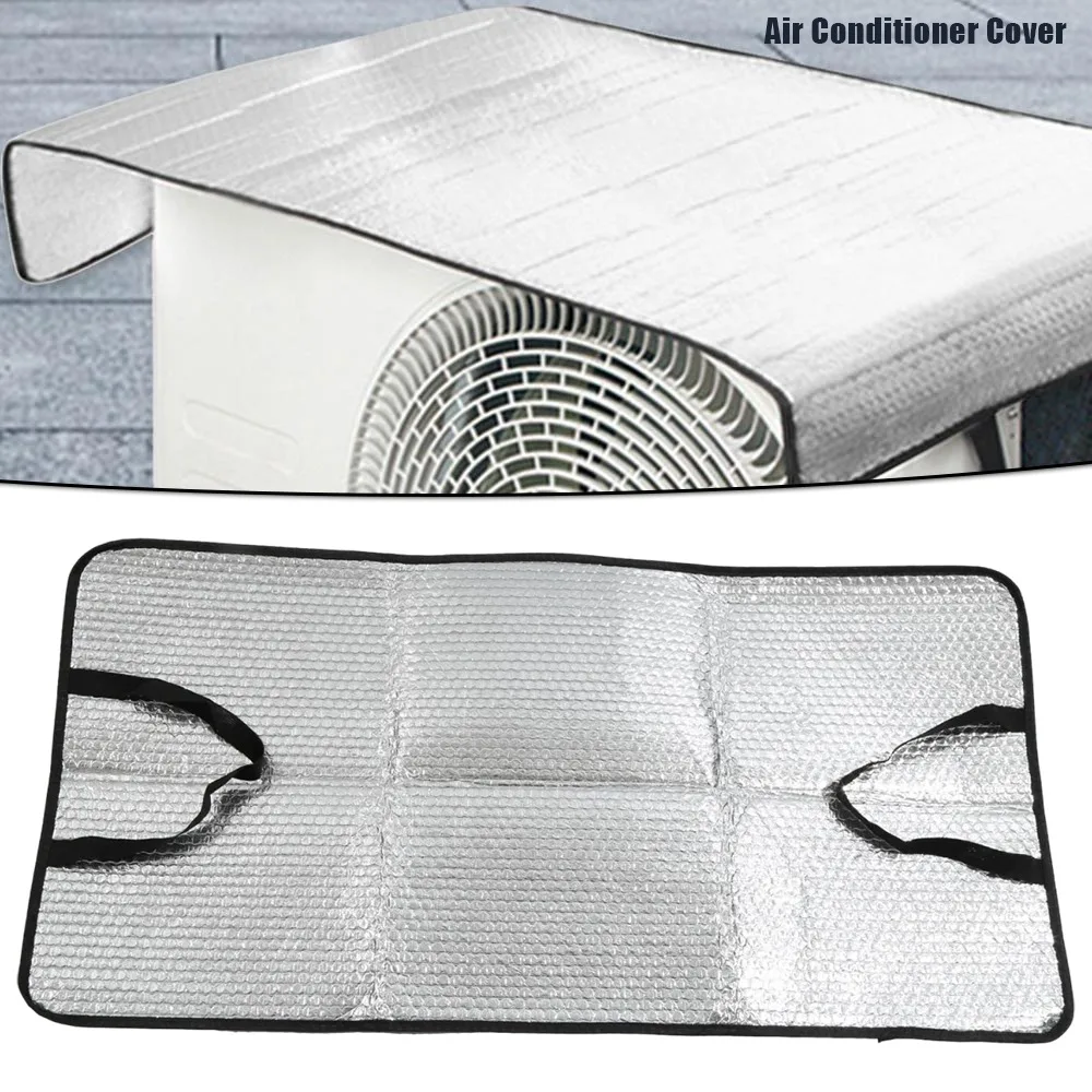 Allwetter-Schutzhülle für Außenklimaanlagen, Aluminiumfolie – Staub-, Regen- und Sonnenschutz, Staubschutz für Heimklimaanlagen Image