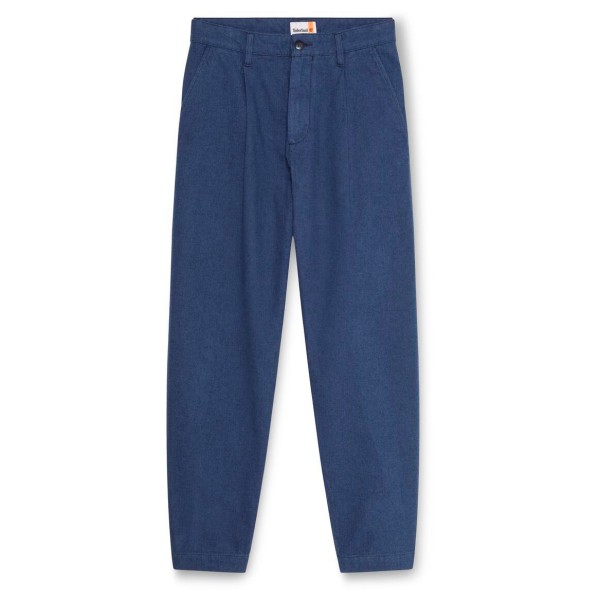 Timberland - Claremont Herringbone Pleated Chino Pant - Freizeithose Gr 34 blau