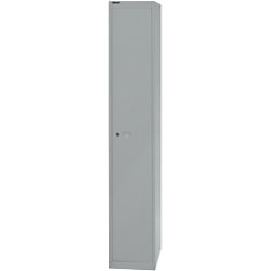 Bisley Metall Schließfach 1 Tür 1 abteile Schlüssel 305 x 457 x 1.802 mm Silber