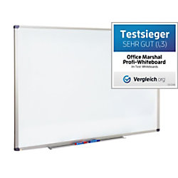 office marshal Profi Whiteboard Magnetisch Lackierter Stahl Einseitig 100 (B) x 200 (H) cm