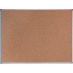 Bi-Office Earth Pinnwand Nicht magnetisch Wandmontage Kork 45 (B) x 1,2 (T) x 60 (H) cm Aluminium Braun