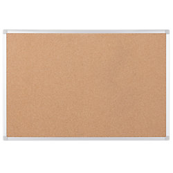 Bi-Office Earth Pinnwand Nicht magnetisch Wandmontage Kork 60 (B) x 1,2 (T) x 90 (H) cm Aluminium Braun