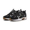 Sneaker PUMA "Milenio Tech Sneakers Erwachsene", Gr. 47, schwarz silber dusky gray metallic, Obermaterial: Textil, Kuhleder, Synthetik; Futter: Textil; Innensohle: Textil; Laufsohle: Gummi, Schuhe