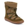 Barfußschuh FRODDO "BAREFOOT TEX TRACK", Kinder, Gr. 28, grün (khakifarben), Veloursleder, Textil, sportlich, Schuhe, Snowboots, Winterstiefel mit TEX-Membrane
