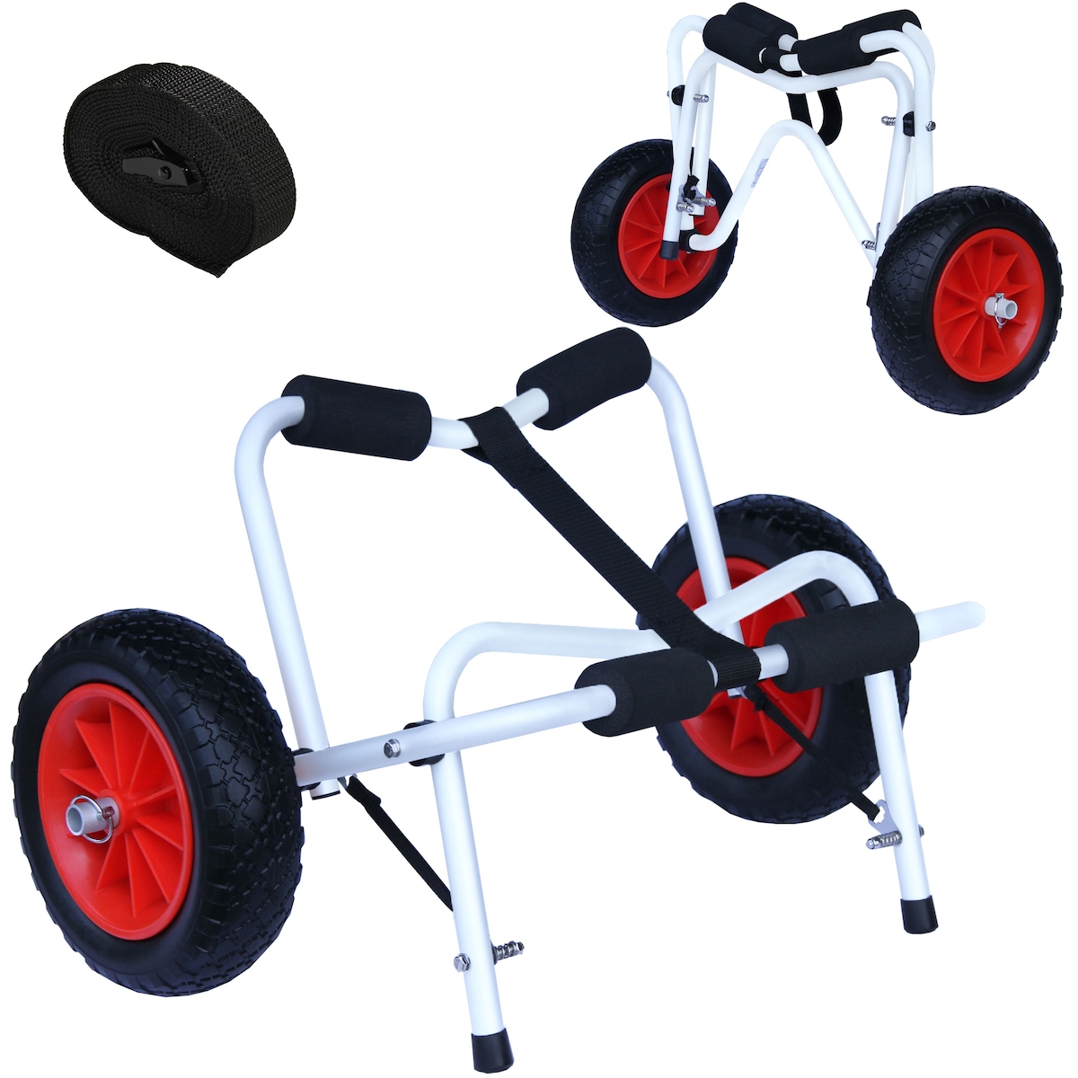 Kajakwagen Transportwagen klappbar Kajak Aluminium faltbar 45kg Kanu Trolley K05 Image