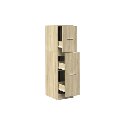 vidaXL Apothekerschrank Sonoma-Eiche 30x41x118 cm Holzwerkstoff Image
