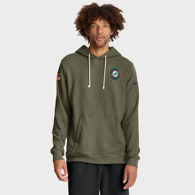 Miami Dolphins Nike 2025 Salute To Service Dominant Force Dri-FIT Hoodie - Herren Image