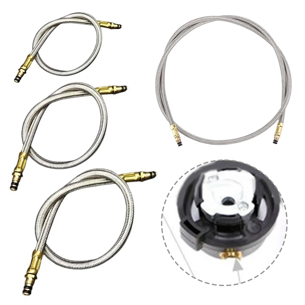1Pc Geflochtene Rohr Für 35cm-62cm Outdoor Camping Herd Verlängerung Rohr Geflochtene Rohr schlauch Gas Tank Zubehör Edelstahl Rohre Image