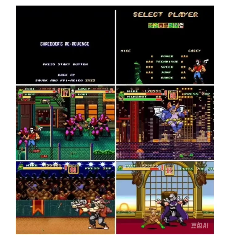 SOR2 Shredder's Revenge 16Bit-Spielkarte für Mega Drive Genesis Image