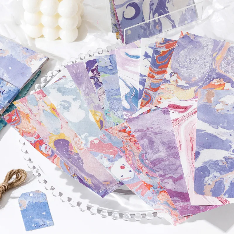 30 Stück Vintage INS Farbverlauf Textur Diy Scrapbooking Material Papier Dekoratives Handkonto Tagebuch Album Hintergrundpapier Image