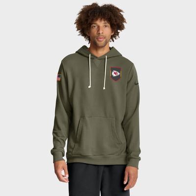 Kansas City Chiefs Nike 2025 Salute To Service Dominant Force Dri-FIT Hoodie - Herren Image