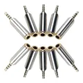 Jack per cuffie stereo audio fai-da-te da 2 pezzi, da 2,5 mm a 3,5 mm / 3,5 mm a 2,5 mm, convertitore jack da spina maschio a femmina