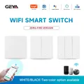 Tuya WIFI Smart Switch Controllo della luce a 3 vie Interruttore di scena a parete wireless Controller a pulsante 2.4 GHz 1/2/3 Gang Funziona con Alexa