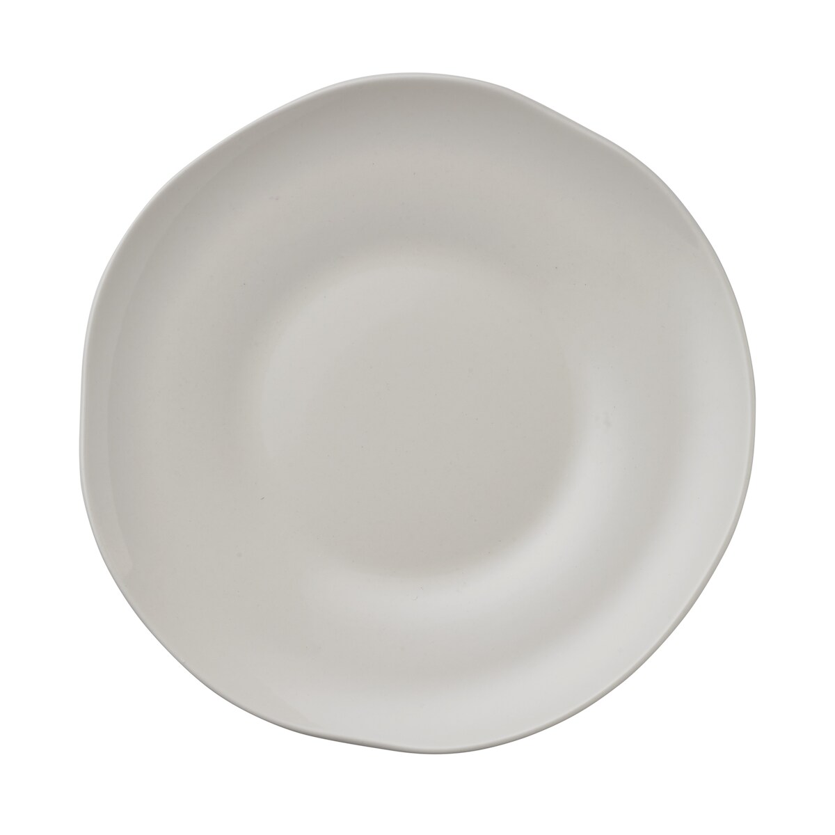 RiNART - Teller RiNART Kayla, flach, Ø 27,5 cm, Set á 6 Stück, cream, Porzellan
