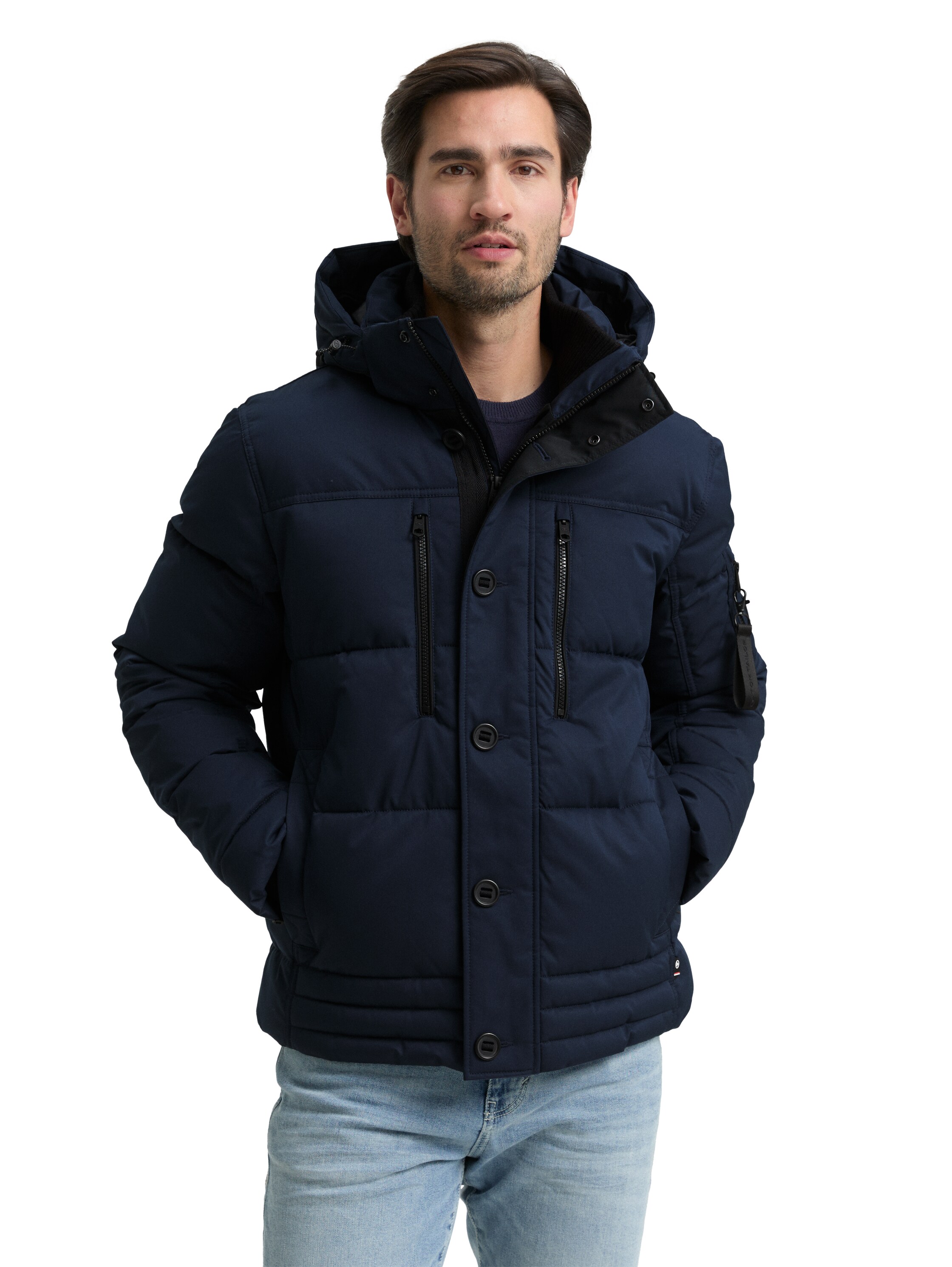 Steppjacke TOM TAILOR, Damen, Gr. 3XL, sky captain blau, Obermaterial: 100% Polyester. Futter: 100% Polyester, unifarben, regular fit taillenbedeckt, elastischer Bund, Jacken Steppjacke, mit Kapuze
