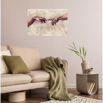 Wandsticker QUEENCE "Michelangelo", braun, T:0,1cm, Folie, Wandtattoos, Selbstklebend, kinderleichte Anbringung Image