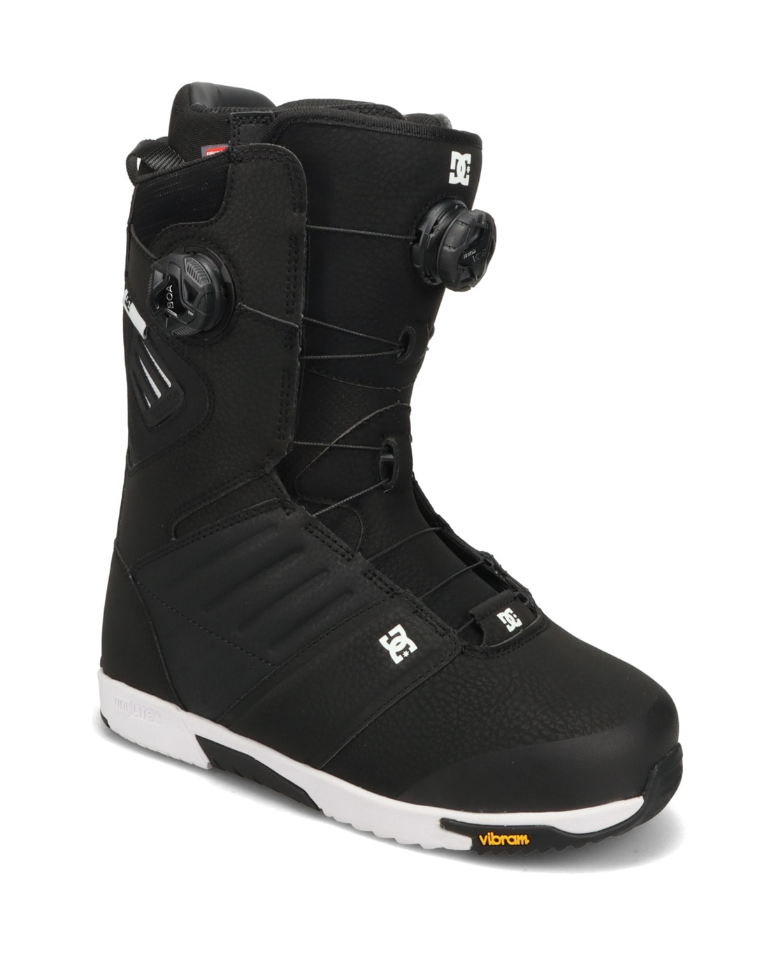 Snowboardboots DC SHOES "Judge" Gr. 9, schwarz-weiß (schwarz, weiß), Schuhe, Damen, 9(42), 92.43% Synthetikmaterial, 7.57% Textil