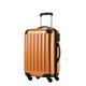 HAUPTSTADTKOFFER - Alex - Carry on luggage On-Board Suitcase Bag Hardside Spinner Trolley 4 Wheel Expandable, 55cm, orange