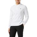 Lacoste Men's L1312 Long-Sleeve Polo Shirt,White (White 001),S (Manufacturer Size: 3)