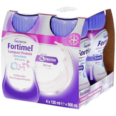 Fortimel Compact Protein 2.4 kcal kühlende Beere 4x125 ml Flüssigkeit Image
