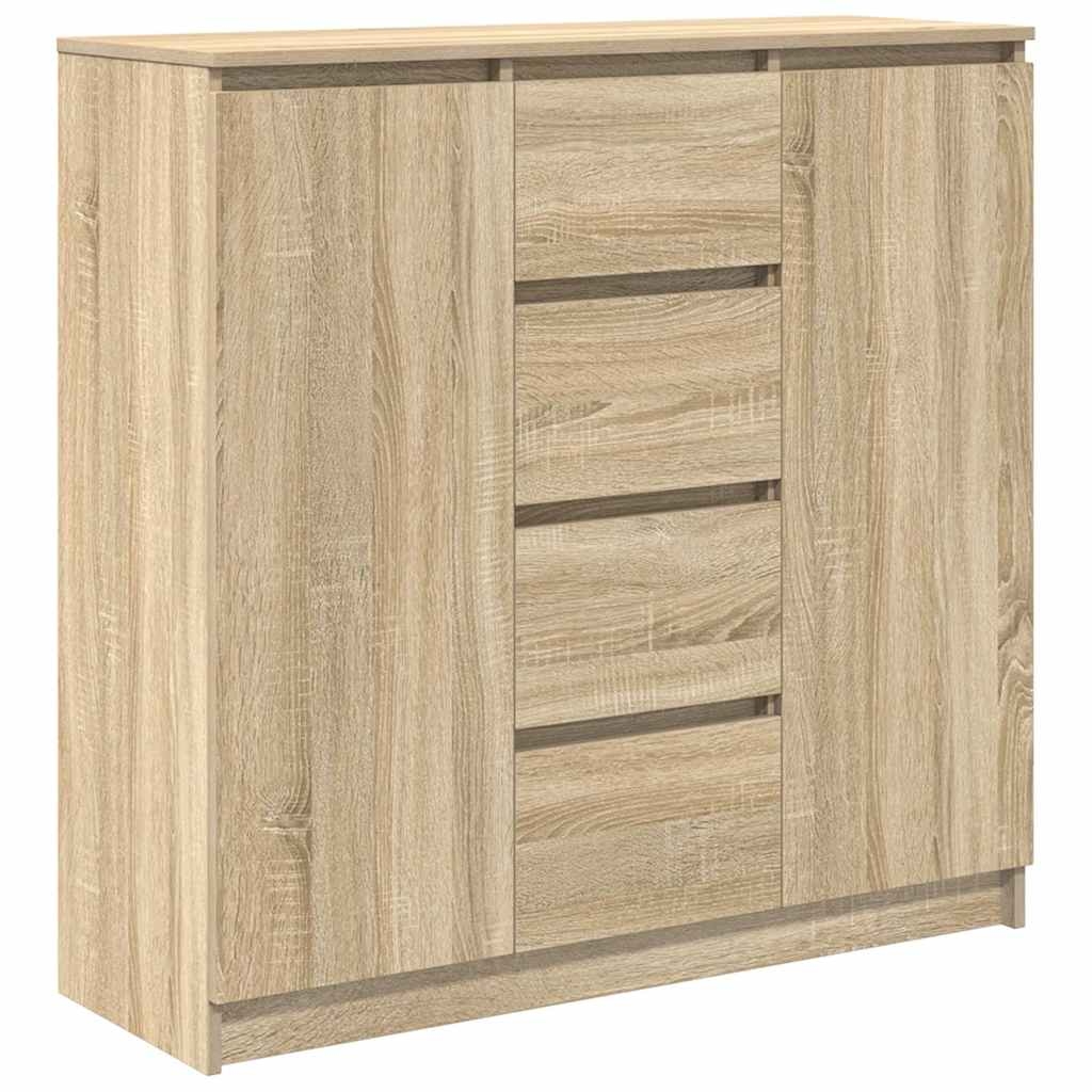 vidaXL Sideboard mit Schubladen Sonoma-Eiche 100,5x35x98,5 cm Image