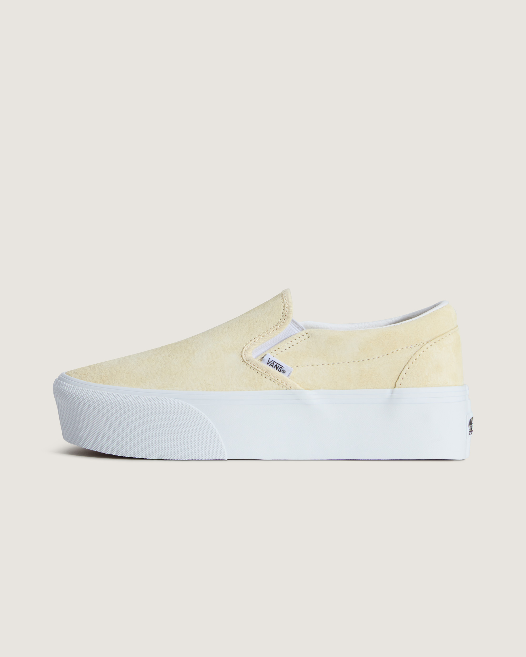 Vans Unisex Classic Slip-on Stackform Slip On - Yellow Leather - Size UK 6.5 | Vans Sale | Discount Designer Brands