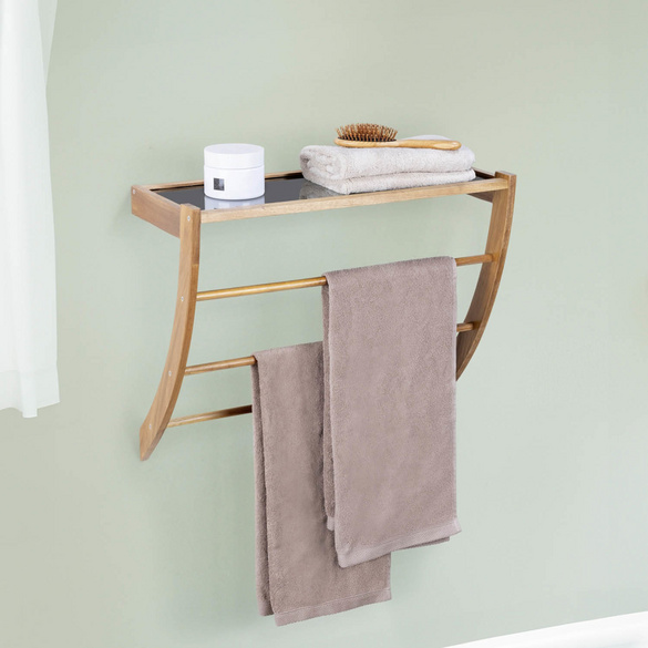 Wandregal Fondi aus massivem Akazienholz WENKO