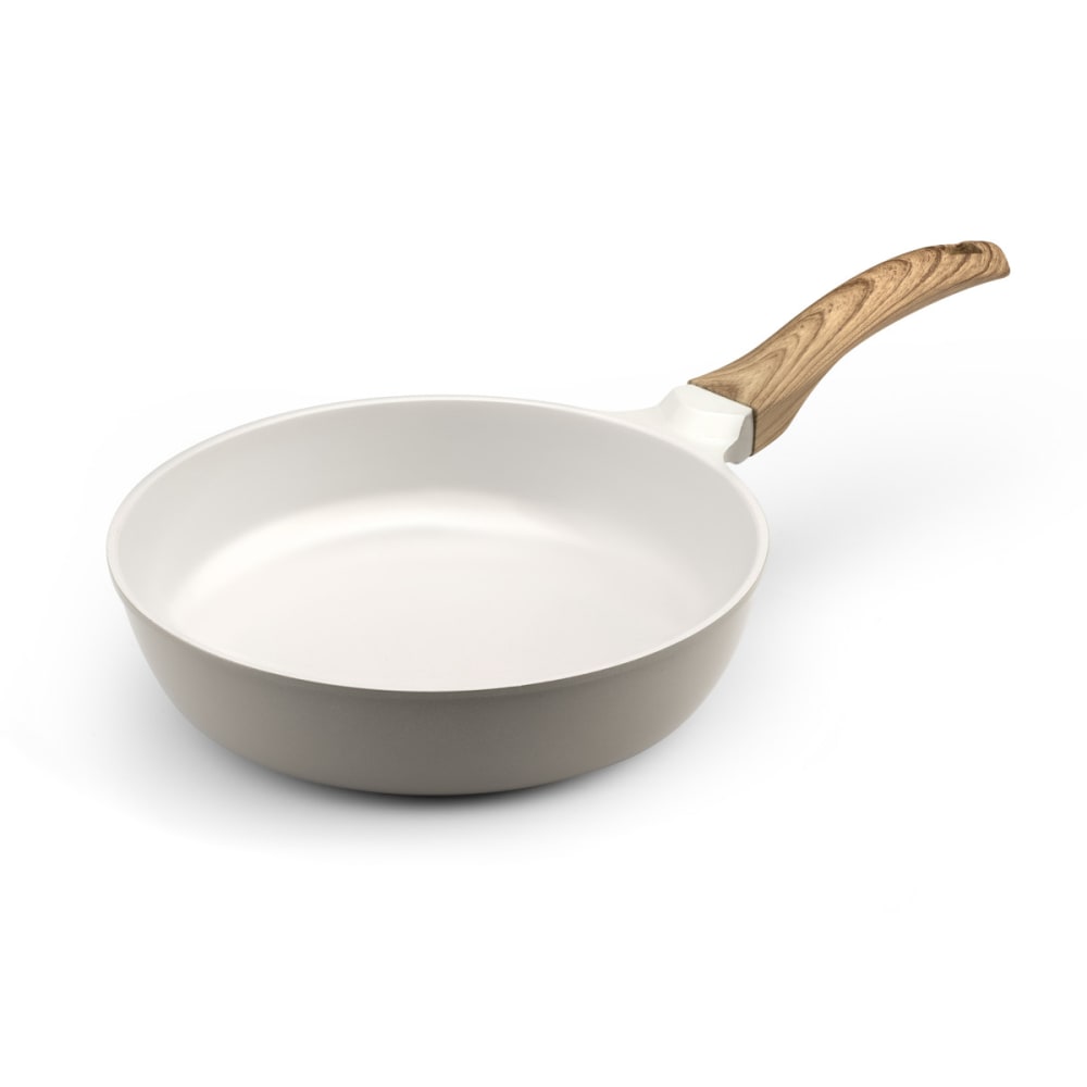 Padella 24 cm con rivestimento in ceramica bianca
