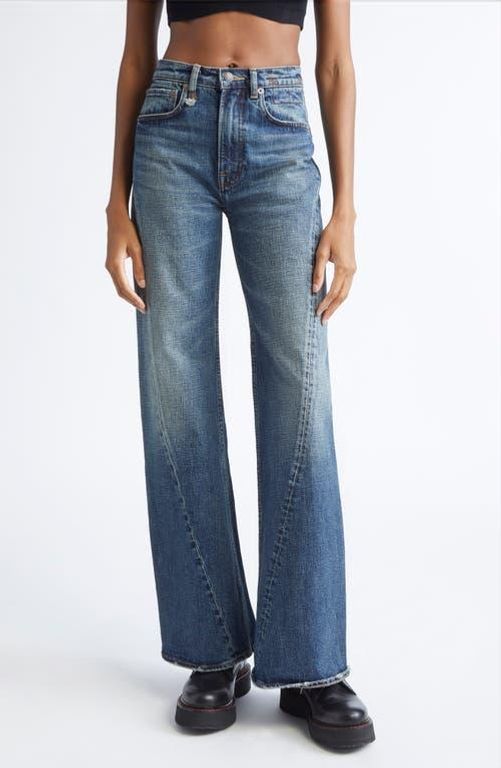 Twisted Seam Flare Jeans - Blue - R13 Jeans