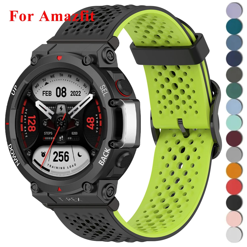 Atmungsaktives magnetisches Leder für Amazfit T-Rex 3 T-Rex 2 Smartwatch-Armband für Huami Amazfit T-Rex/2 Ultra-Armband Correa-Armband Image