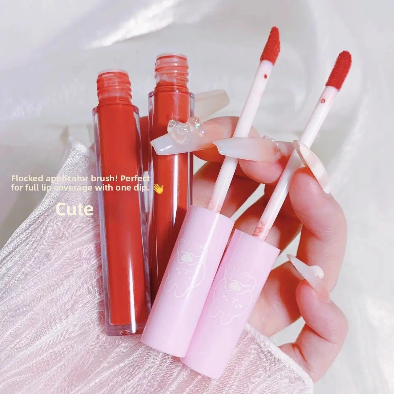 Velvet Matte Lip Glaze 6-teiliges Set, wasserfest, schweißfest, langlebig, hochpigmentierter Lippenstift-Glanz Image