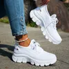 Frauen Schuhe Mesh Casual Schuhe Plattform Weiche Sohle Tennis Schuhe Gestrickte Flache Vulkanisierte Schuh Leichte Spitze-up Frauen Turnschuhe