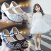 Mädchenschuh, Kinderschuhe, Prinzessinnenschuhe, Mädchen, 2025, Sommer, Temperament, weiche Sohle, rutschfest, Kristall-Lederschuh, Sandale für Kleinkinder und Mädchen