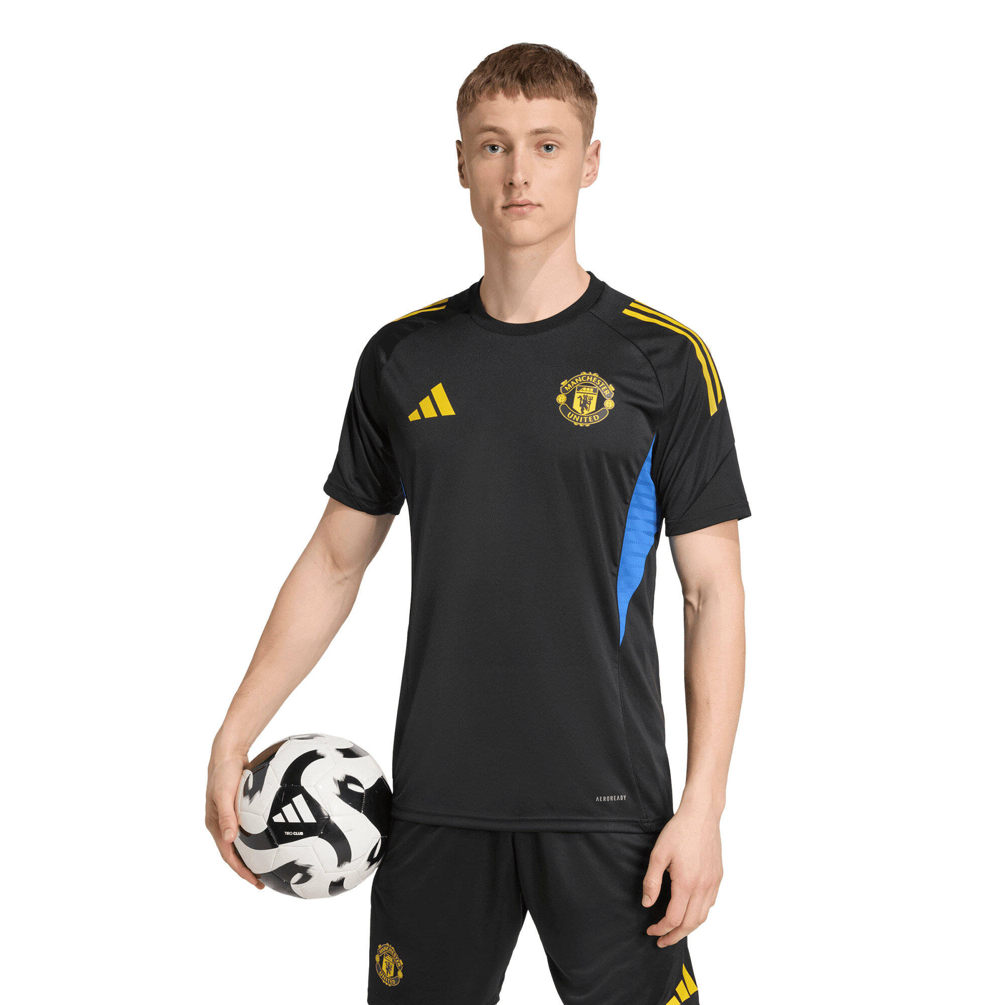 Manchester United adidas Cup Trainings-Trikot – Schwarz Image