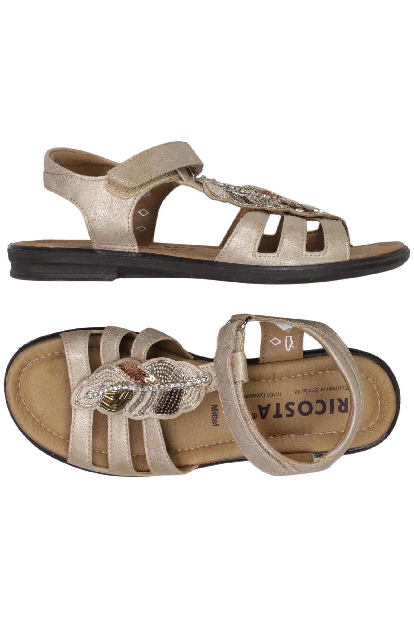 Ricosta Mädchen Kinderschuhe, Gr. 33, gold, Kunstleder Image