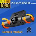 Dashcam DVR per auto con registrazione automatica full hd 1080p, grandangolo da 2 pollici, registrazione in loop, registrazione veloce, video, foto, 4 LED a infrarossi, registratore per auto