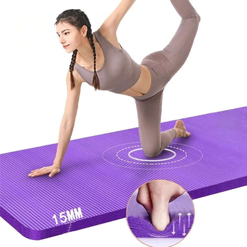 Tapis de Yoga antidérapant épais de 15MM/20MM, tapis de sport haute densité pour Fitness, Sports à domicile, Pilates, exercice de gymnastique