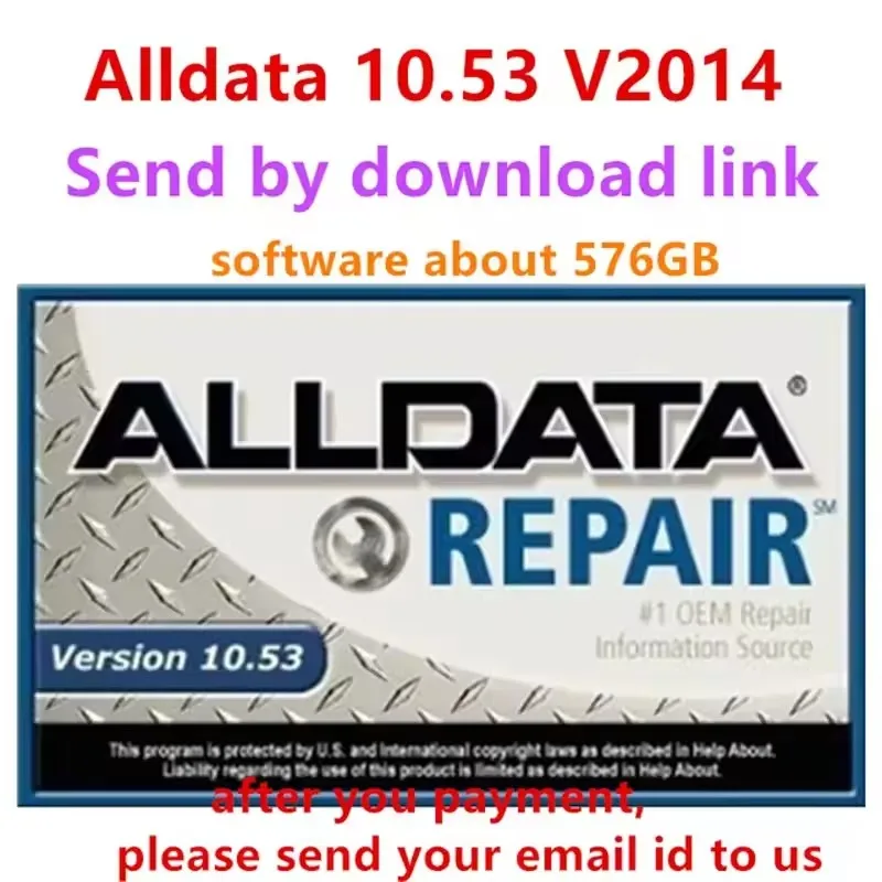 Alldata-Software de reparación de automóviles, todos los datos 10,53 para coches y camiones en 640gb HDD/d-link, ayuda remota aa
