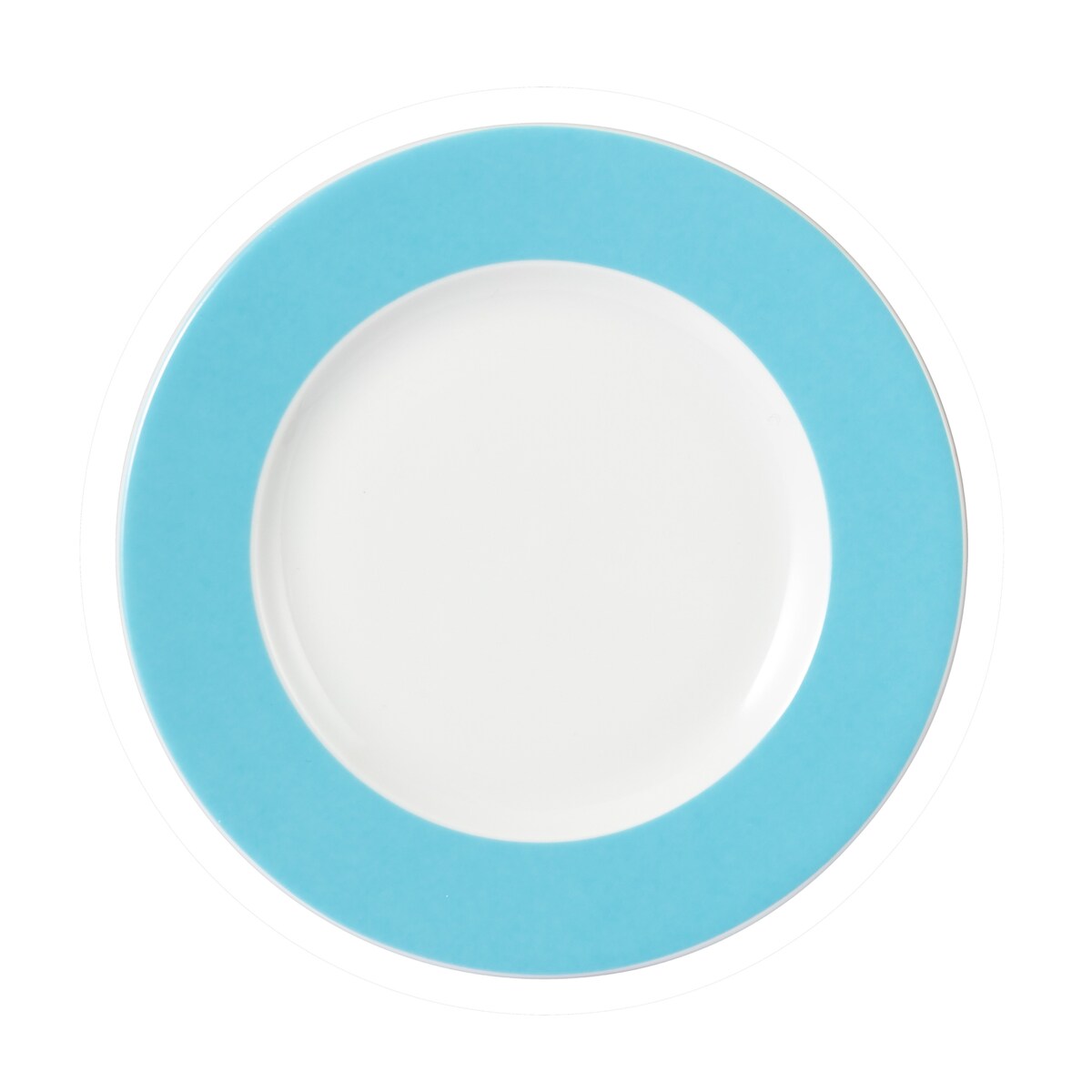 6 x MERIDIAN Dessertteller, 19cm, hellblau, aus Porzellan, von Caterado. Made in Europe. Image