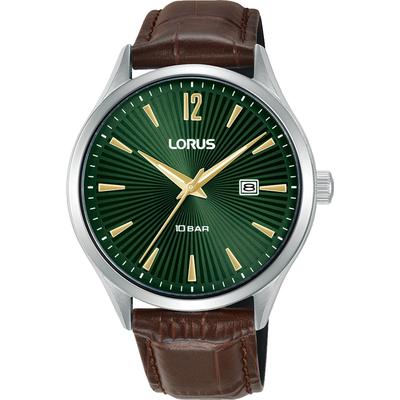 Quarzuhr LORUS, braun, Armbanduhren, Herren, Armbanduhr, Herrenuhr, Edelstahlarmband, analog, Tag Image