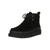 Stiefelette CLARKS "Wallabee FTR2 High", Herren, Gr. 45, schwarz, Synthetik, klassisch, Schuhe, mit Contour-Cushion-Fußbett