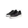Plateausneaker TOMMY HILFIGER "TH SPORTY CUPSOLE LEATHER", Damen, Gr. 36, schwarz, Leder, unifarben, sportlich, Schuhe, Freizeitschuh, Halbschuh, Schnürschuh mit seitlichem Logo