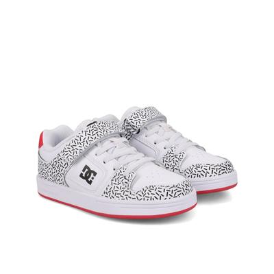 Sneaker DC SHOES "Manteca 4 V", Kinder, Gr. 7(39), weiß, schwarz, hotpink, 51% Leder, 49% Synthetikmaterial, Schuhe Image