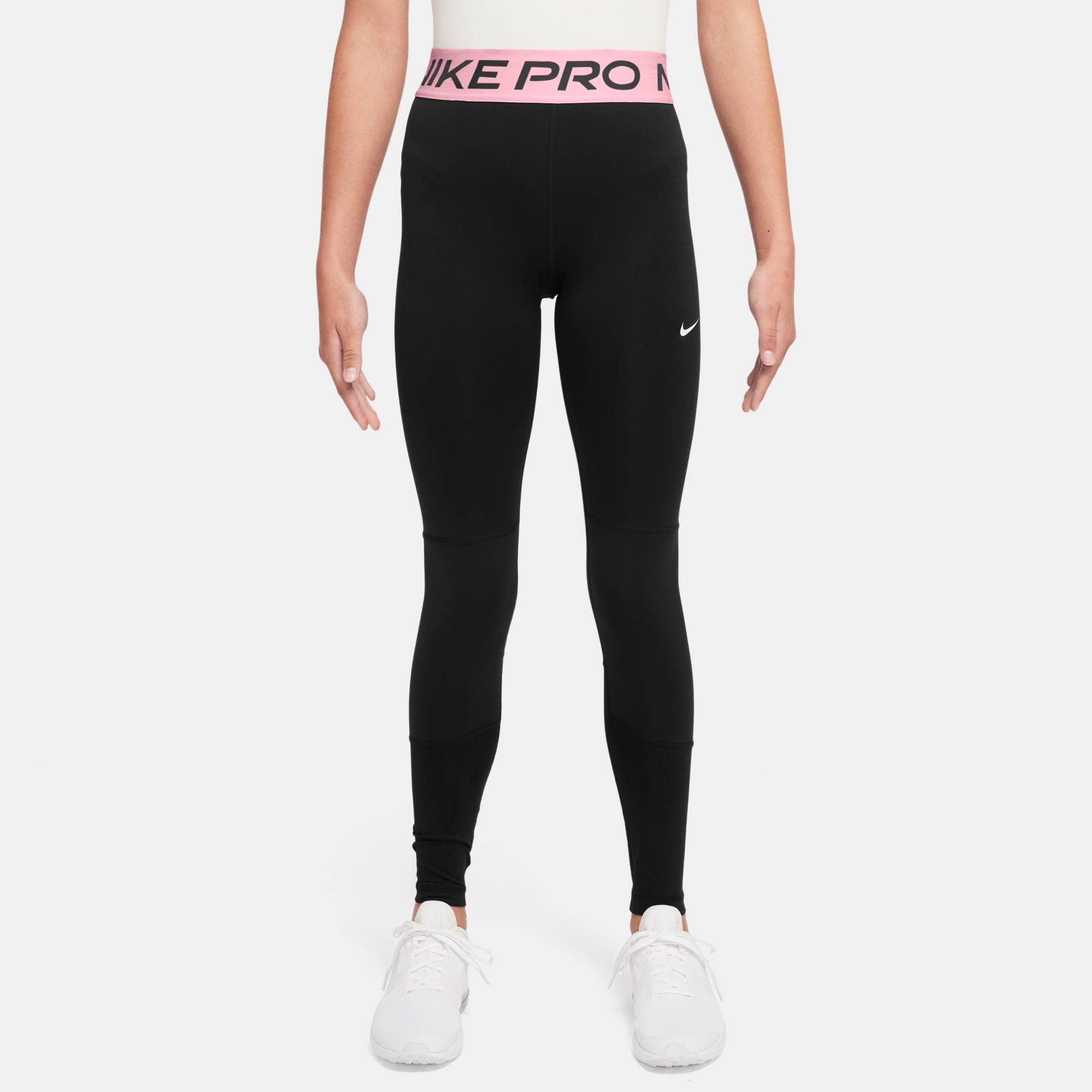 Trainingstights NIKE "G NP LEGGING", Kinder, Gr. L (152/158), N-Gr, balck, Obermaterial: 83% Polyester, 17% Elasthan, Sportlich, Hosen Image
